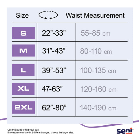 Absorbent Underwear Seni® Active Super Plus Pull On with Tear Away Seams Adult Medium Unisex Disposable Heavy Absorbency #S-ME20-AP1