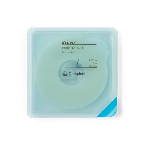 Coloplast® Ostomy Seal Brava® Thin 1-1/8 (27 mm) Stoma 3 Inch (76 mm) #12033
