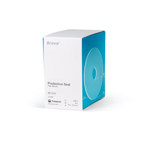 Coloplast® Ostomy Seal Brava® Thin 3/4 Inch (18mm) Stoma 3 Inch (76 mm) #12032