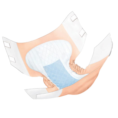 Incontinence Brief Wings™ Quilted Plus with BreatheEasy™ Technology Adult Small Unisex Disposable Heavy Absorbency #66132