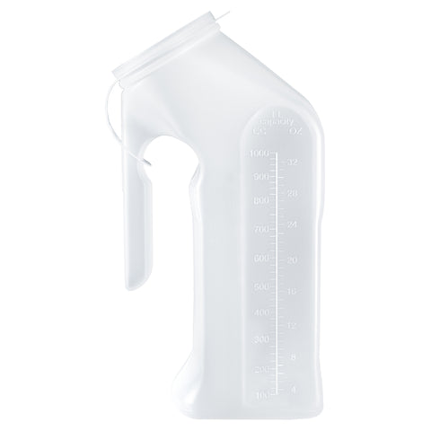 McKesson Male Urinal 1 Quart / 1000 mL With Closure Single Patient Use #51-H140-01