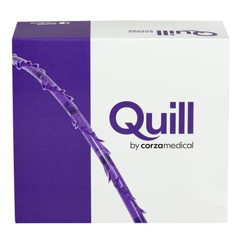 Absorbable Quill Barbed Suture with Needle Quill™ Polydioxanone CTX 1/2 Circle Taper Point Needle Size 2 Barbed Monofilament #RA-1065Q