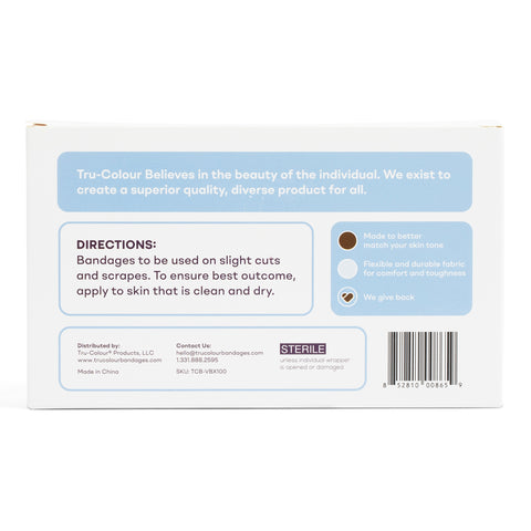 Adhesive Strip Tru-Colour® 1 X 3 Inch Fabric Rectangle Beige / Olive / Brown / Dark Brown Sterile