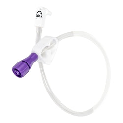 Bolus Enteral Feeding Extension Tube Set McKesson 12 Inch, EnFit, Secure Lock Right Angle Connector and Clamp, NonSterile For Use with Low-Profile Gastrostomy, Jejunal and Transgastric-Jejunal Feeding Tube #194-0124-12