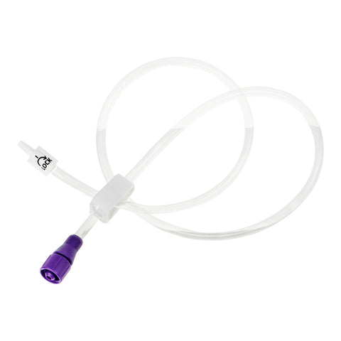 Bolus Enteral Feeding Extension Tube Set McKesson 24 Inch, EnFit, Secure Lock Straight Connector and Clamp, NonSterile For Use with Low-Profile Gastrostomy, Jejunal and Transgastric-Jejunal Feeding Tube #194-0123-24