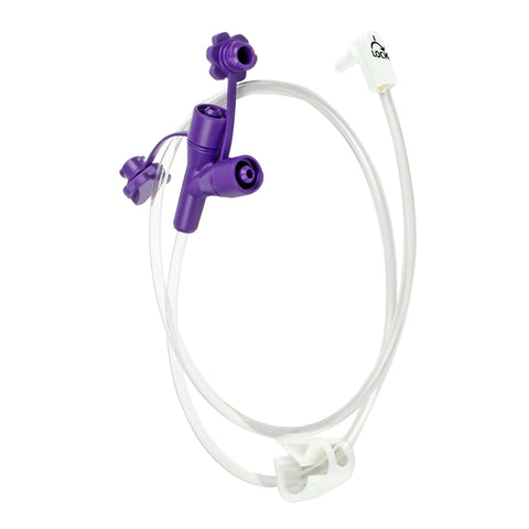 Enteral Feeding Extension Set McKesson 24 Inch, Enfit, Y-Port, Right Angle Connector and Clamp, NonSterile For Use with Low-Profile Gastrostomy, Jejunal and Transgastric-Jejunal Feeding Tube #194-0121-24