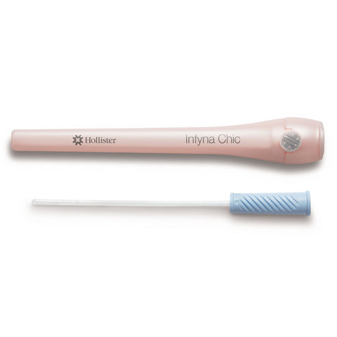 Hollister Urethral Catheter Infyna Chic Straight Tip Hydrophilic Coated PVC 8 Fr. 5 Inch #8108-30