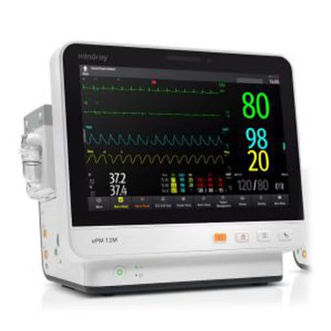 Patient Monitor with CO2 Mindray ePM 10A Monitoring CO2, ECG, NIBP, SpO2 AC Power / Battery Operated #121-001869-00, 1 EACh