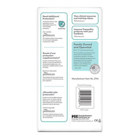 Incontinence Brief Tranquility® Essential Adult Small Unisex Disposable Heavy Absorbency #2744