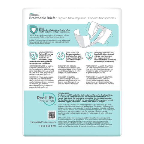 Incontinence Brief Tranquility® Essential Adult Medium Unisex Disposable Heavy Absorbency #2745