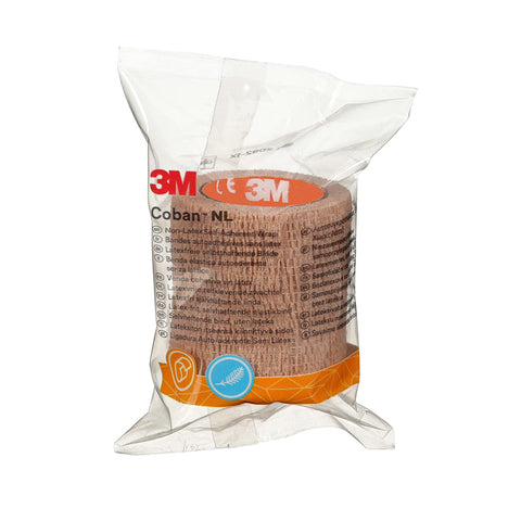 Cohesive Bandage 3M™ Coban™ NL Standard Compression Self-adherent Closure Tan NonSterile