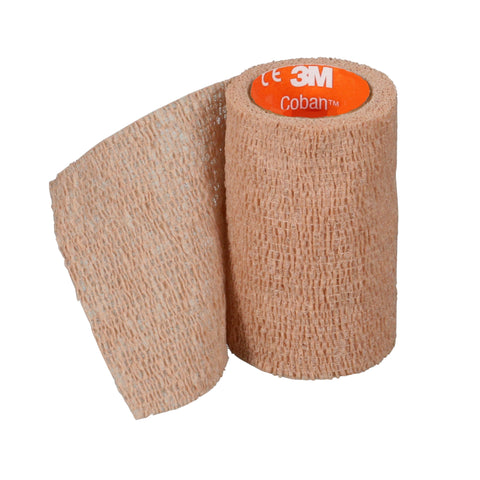 Cohesive Bandage 3M™ Coban™ NL Standard Compression Self-adherent Closure Tan NonSterile