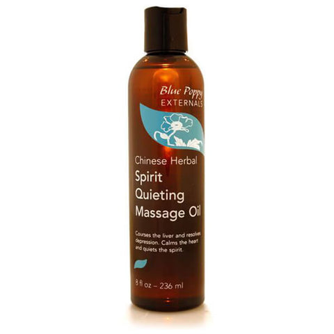 Massage Treatment Blue Poppy Spirit Quieting 8 oz. Bottle Scented Oil #BP.T.SQMO