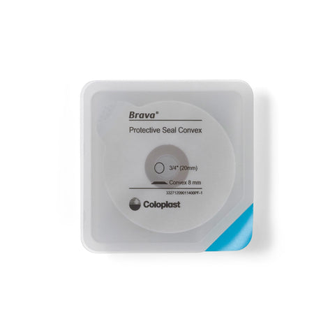 Coloplast® Ostomy Seal Brava® Convex, Starter Hole 3/4 Inch (20mm) #12090