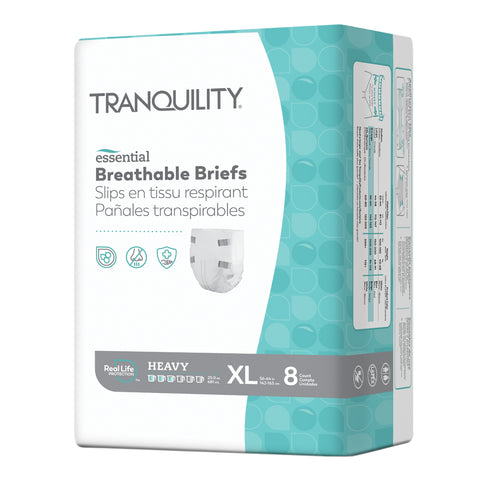 Incontinence Brief Tranquility® Essential Adult X-Large Unisex Disposable Heavy Absorbency #2747