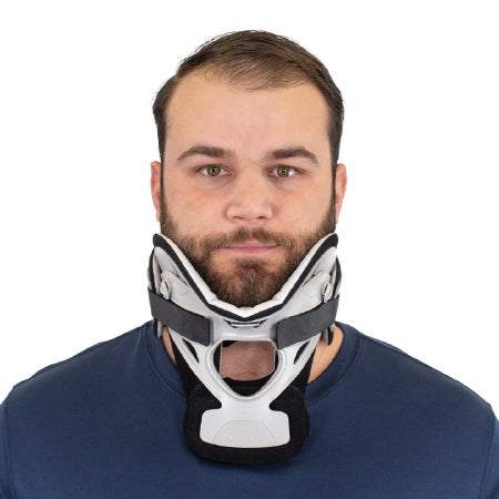 Rigid Cervical Collar ProCare® XTEND 174 Preformed Adult X-Small Two-Piece / Trachea Opening 1-1/4 Inch Height 8 to 14 Inch Neck Circumference