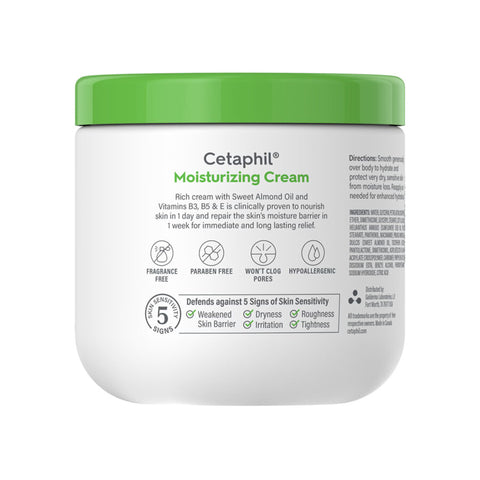 Hand and Body Moisturizer Cetaphil® 16 oz. Jar Unscented Cream #30299391756