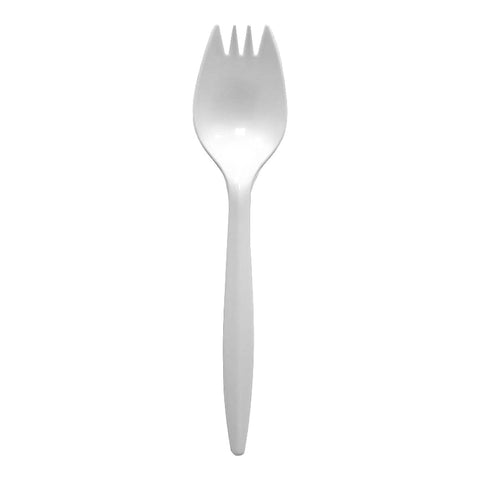 Spork RJ Schinner Medium Weight White Plastic #E175020