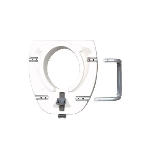 Drive Medical Premium Plastic, Raised, Elongated Toilet Seat with Lock #12013