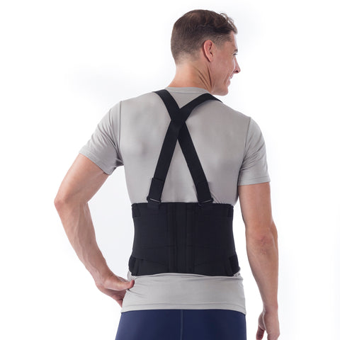 Occupational Back Support NYOrtho Deluxe Medium Hook and Loop Closure 30 to 34 Inch Waist Circumference 9 Inch Back Height Adult #7100-M
