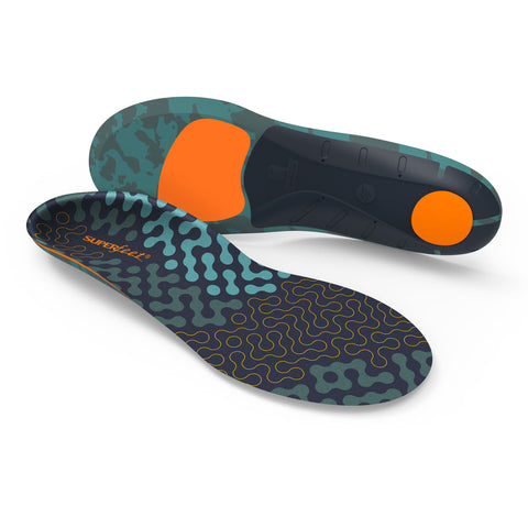 Runner Orthotic Insole Run High Arch Foam / Nylon Women 6.5 to 8 / Men 5.5 to 7 Sea Pine #FL335006