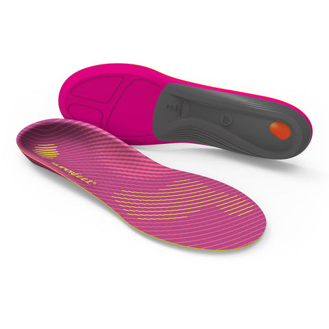 Runner Orthotic Insole Carbon Fiber / Foam / Gel / Nylon Women 4.5 to 6 Black / Pink / Yellow #FL786505