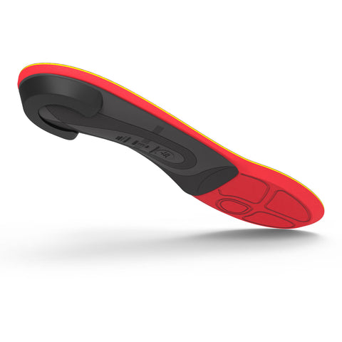 Runner Orthotic Insole Carbon Fiber / Foam / Nylon Junior 2.5 to 4 / Women 4.5 to 6 Black / Orange / Yellow #FL786404