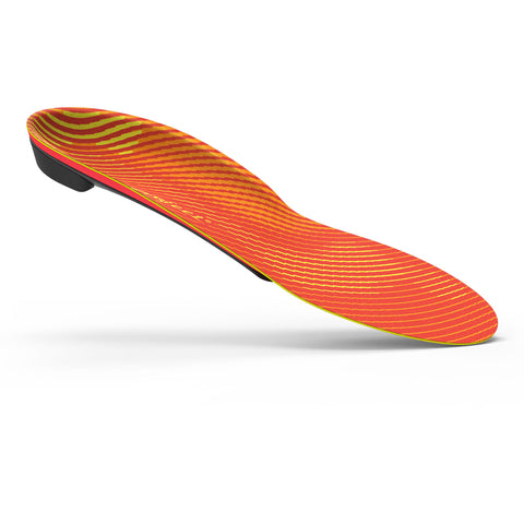 Runner Orthotic Insole Carbon Fiber / Foam / Nylon Junior 2.5 to 4 / Women 4.5 to 6 Black / Orange / Yellow #FL786404