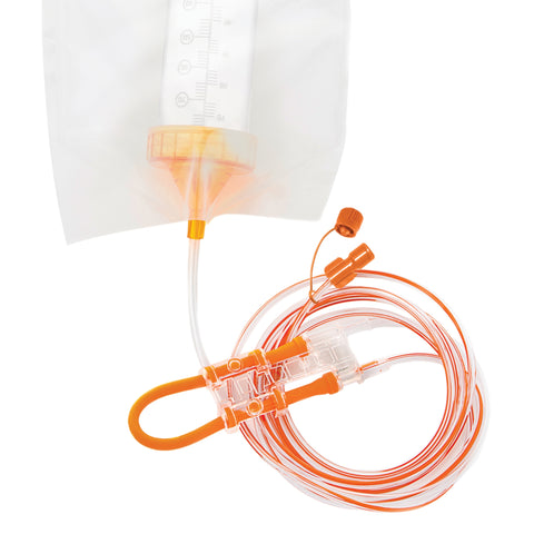 Screw Cap Set with ENFit® Connector Infinity® Orange® For Infinity® Orange Enteral Feeding Pump #INFOCAP-E