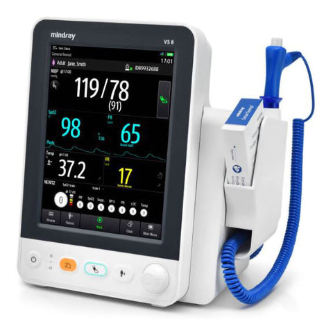 Vital Signs Monitor Mindray VS8 Monitoring NIBP, Pulse Rate Masimo Spo2 Battery Operated #121-002159-00, 1 EACH