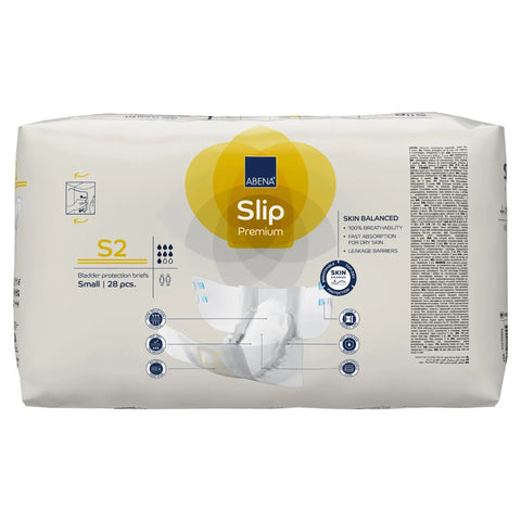 Incontinence Brief Abena® Slip Premium S2 Adult Small Unisex Disposable Heavy Absorbency #1000021281