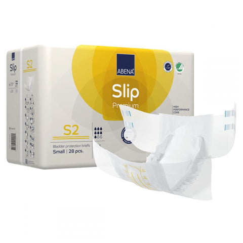 Incontinence Brief Abena® Slip Premium S2 Adult Small Unisex Disposable Heavy Absorbency #1000021281