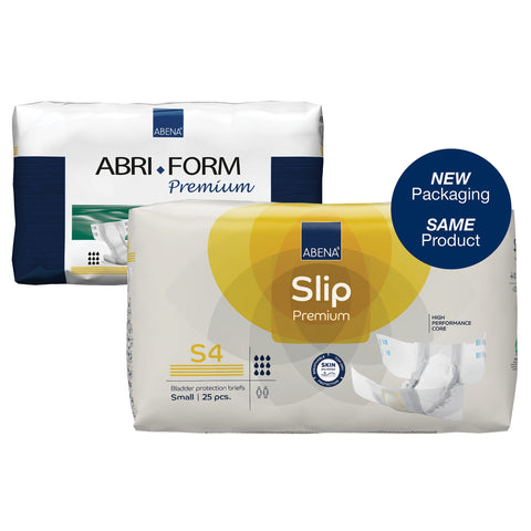 Incontinence Brief Abena® Slip Premium S4 Adult Small Unisex Disposable Heavy Absorbency #1000021282