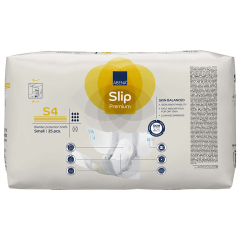 Incontinence Brief Abena® Slip Premium S4 Adult Small Unisex Disposable Heavy Absorbency #1000021282