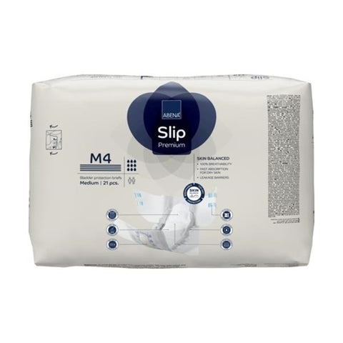 Incontinence Brief Abena® Slip Premium M4 Adult Medium Unisex Disposable Heavy Absorbency #1000021287