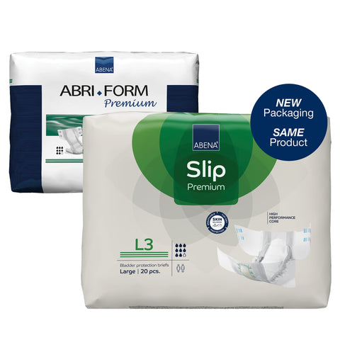 Incontinence Brief Abena® Slip Premium L3 Adult Large Unisex Disposable Heavy Absorbency #1000021291