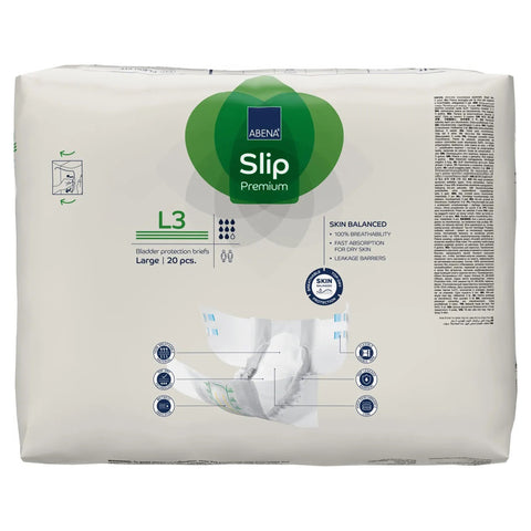 Incontinence Brief Abena® Slip Premium L3 Adult Large Unisex Disposable Heavy Absorbency #1000021291