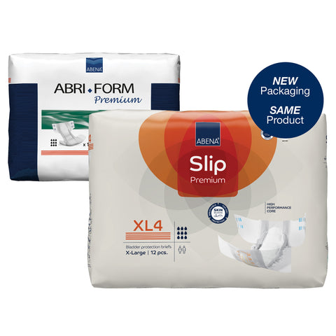 Incontinence Brief Abena® Slip Premium XL4 Adult X-Large Unisex Disposable Heavy Absorbency #1000021294