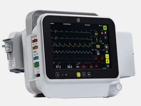 Patient Monitor GE® Monitoring 3/5 ECG, NIBP, Printer, SpO2 AC Power / Battery Operated #6160000-004-01085471, 1 EACH