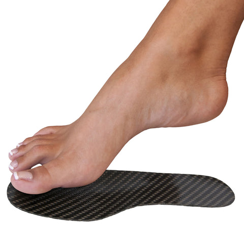 Spring Plate PediFix® Springthotics™ XLT Semi-Rigid Carbon Fiber Graphite Women 11 / Men 9 Black / Gray #4863-W10/M9
