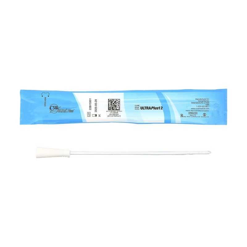 ConvaTec Urethral Catheter Cure Ultra® Plus™ Straight Tip Lubricated PVC 12 Fr. 8 Inch #ULTRAPLUS12