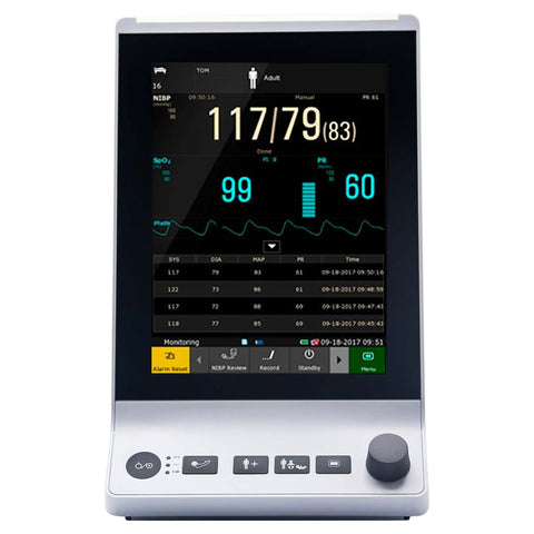 Vital Signs Monitor MDPRO 2500_NST Monitoring NIBP, SpO2, Temperature AC Power / Battery Operated #MDPRO2500_NST.E, 1 EACH