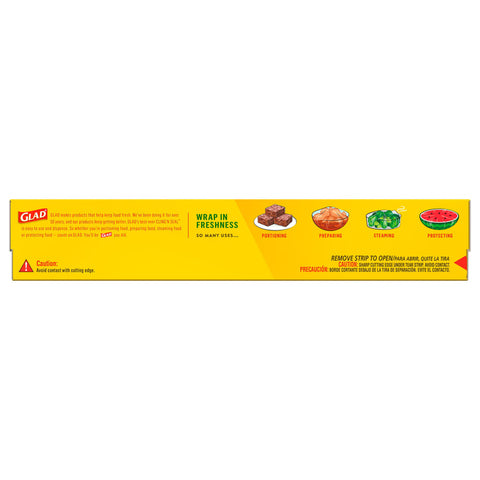 Plastic Food Wrap Glad® Clingwrap 200 Square Feet For use with Food Containers #00020