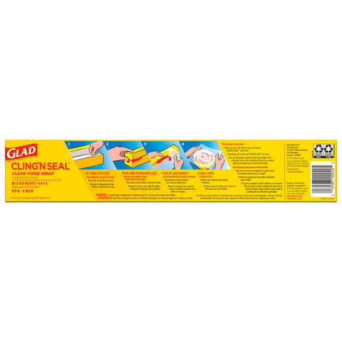 Plastic Food Wrap Glad® Clingwrap 200 Square Feet For use with Food Containers #00020