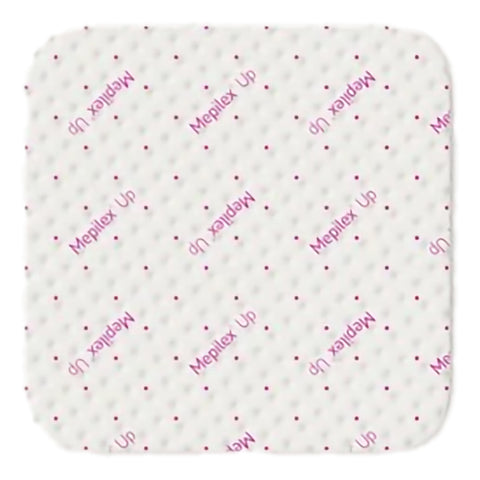 Molnlycke Foam Dressing Mepilex® Up 6 X 6 Inch Without Border Without Film Backing Silicone Adhesive Square Sterile #212399
