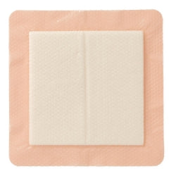 Medline Foam Dressing Optifoam® Gentle EX 6 X 6 Inch With Border Waterproof Backing Silicone Face and Border Square Sterile #MSCEX66EP