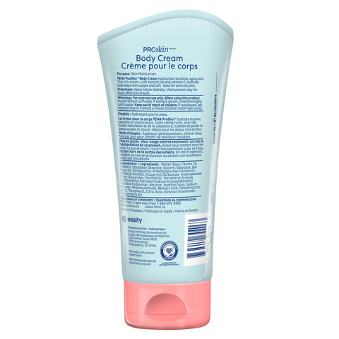 Hand and Body Moisturizer TENA® Proskin™ 5.1 oz. Tube Unscented Cream CHG Compatible #55716