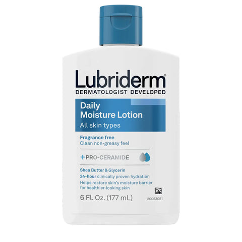 Hand and Body Moisturizer Lubriderm® Daily Moisture 16 oz. Pump Bottle Unscented Lotion #52800048846