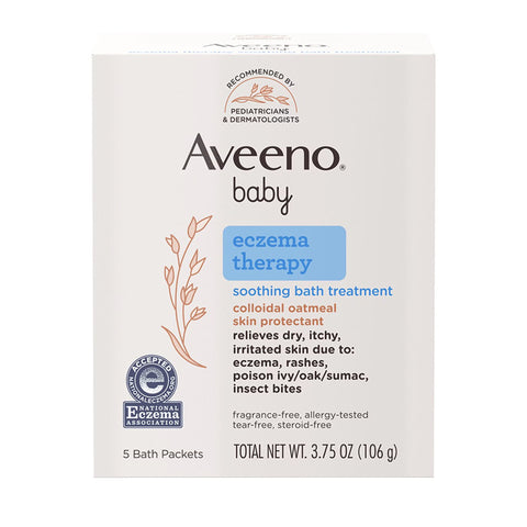 Bath Additive Aveeno® Baby Eczema Therapy 3.75 oz. Individual Packet Unscented Powder #38137003662