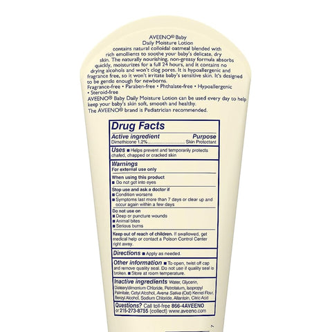 Baby Lotion Aveeno® Baby 8 oz. Tube Unscented Lotion #69968003908